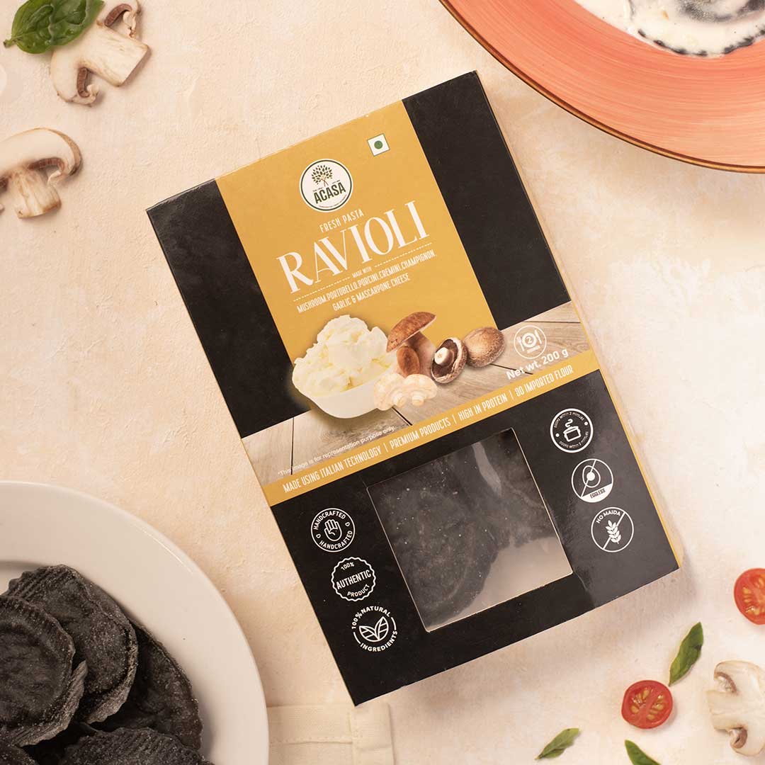 Mushroom Ravioli from Acasa by Little Italy
