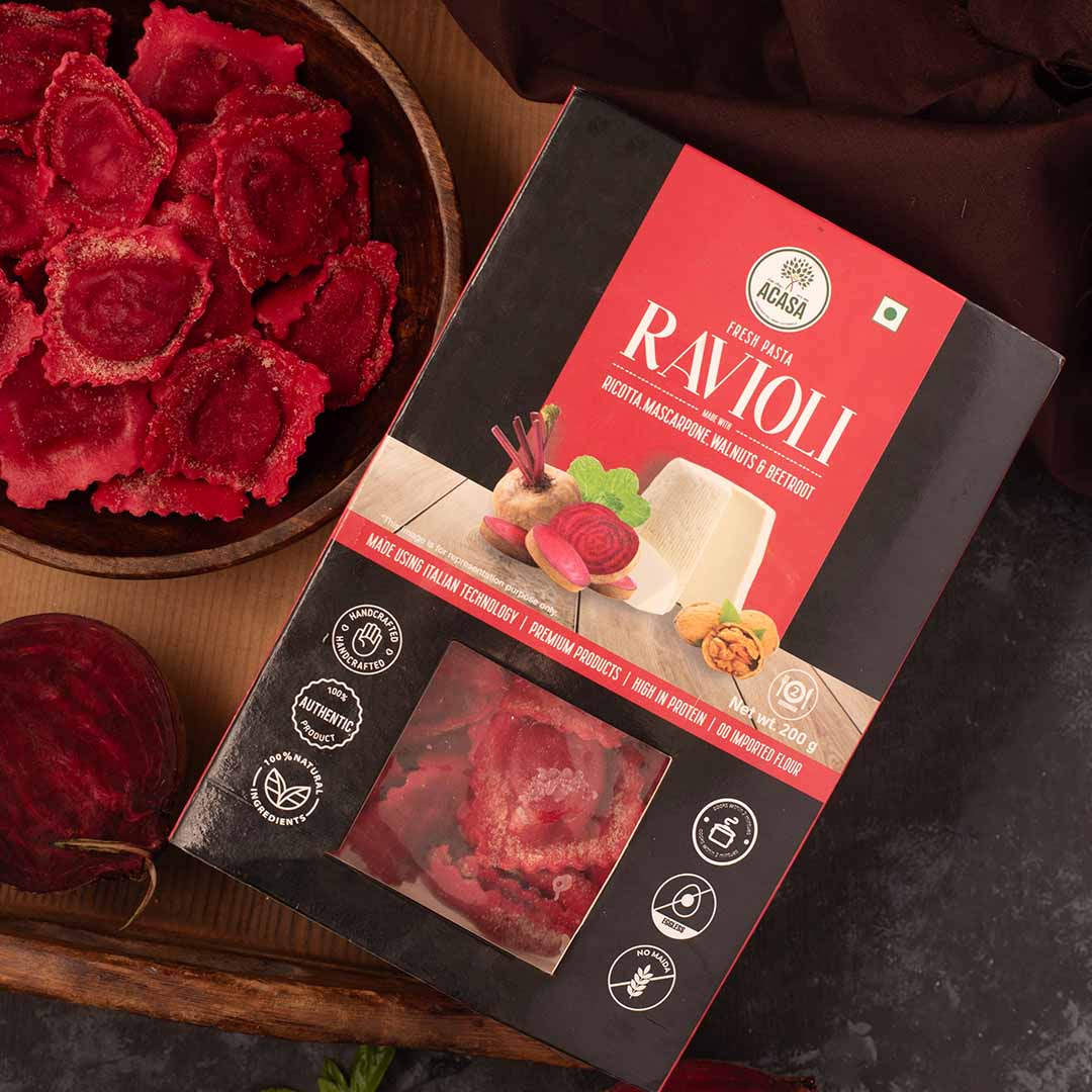 Beetroot Ravioli & Alfredo Sauce Combo – Acasa Store